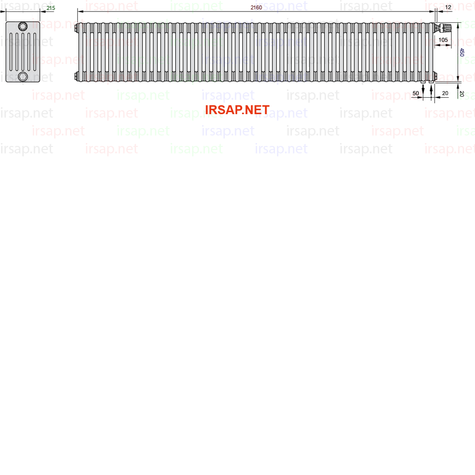 Радиатор IRSAP Tesi 60450/48 T25 CL 01